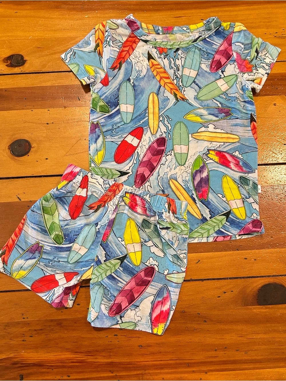 6-12M Posh Peanut Surf Board Pajama Set